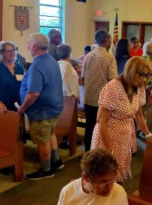 St. Mark's gets together once or twice a year with St. Margaret's Church to share in fellowship with one another.